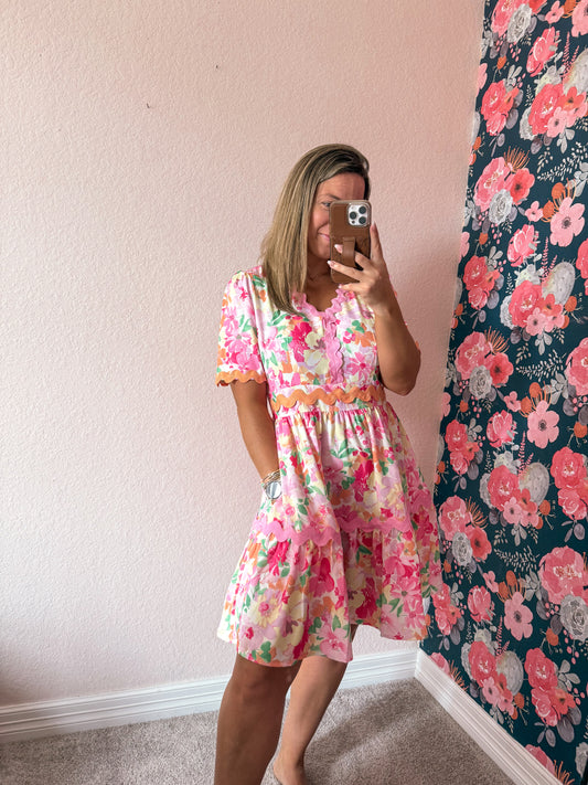 Floral babydoll dress