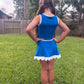 Royal scallop skort set