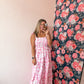 Sweetheart woven maxi dress