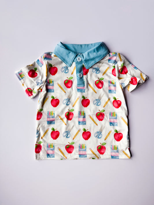 Apple/Pencil polo