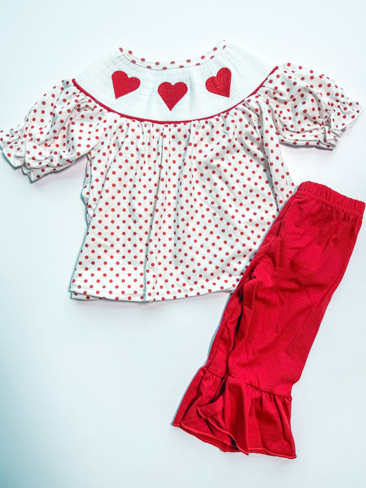 Smocked heart set
