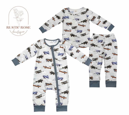 Plane jammies *PREORDER - closing 9/27 ETA 3 weeks*