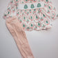 Pink tree embroidery set
