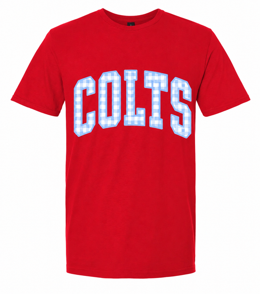 Gingham Colts tee