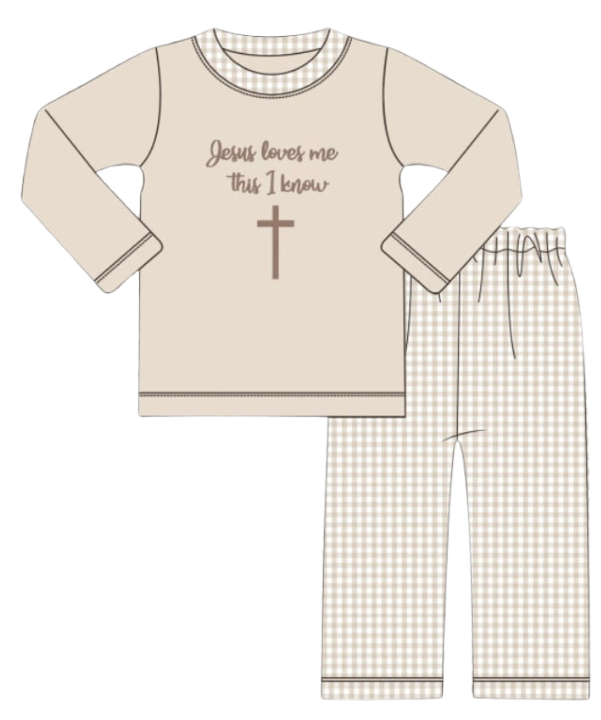 Jesus loves me this I know - pants set