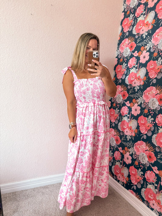Sweetheart woven maxi dress