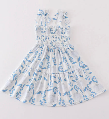 Smocked petals mommy & me dress