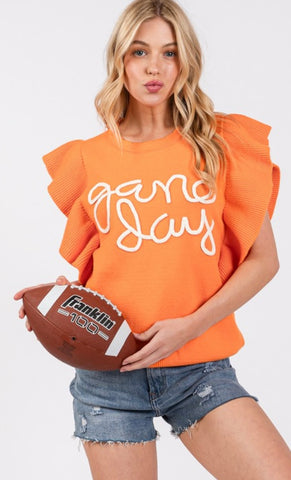 Orange game day sweater