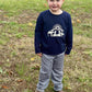 Nativity navy gingham