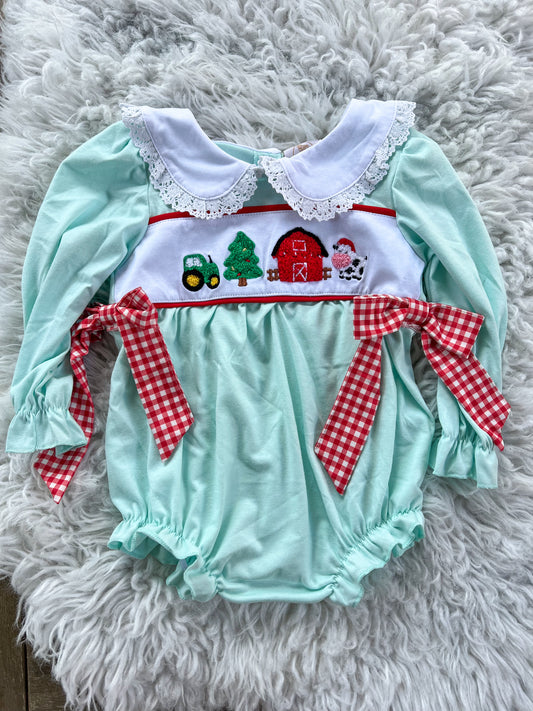 Farm animal christmas bubble