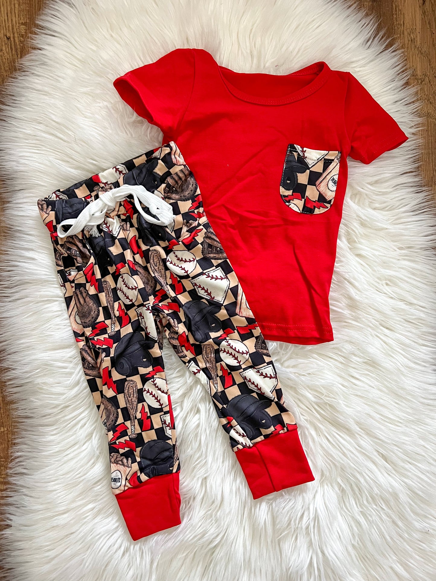Red baseball set (A3)