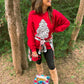 Red tree sweatshirt