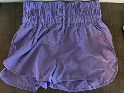 Lavender windbreaker shorts