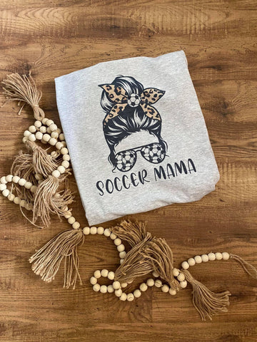 soccer mama bun tee